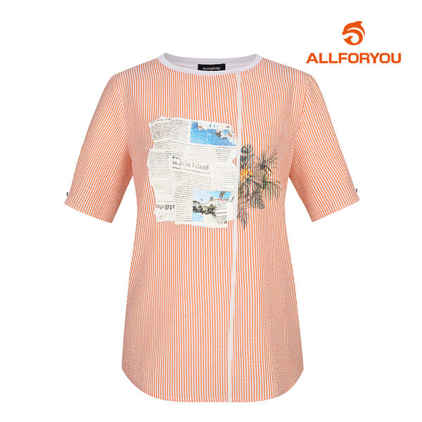 [올포유] 여성 줄무늬 반팔 티셔츠 ALTRK4321-301