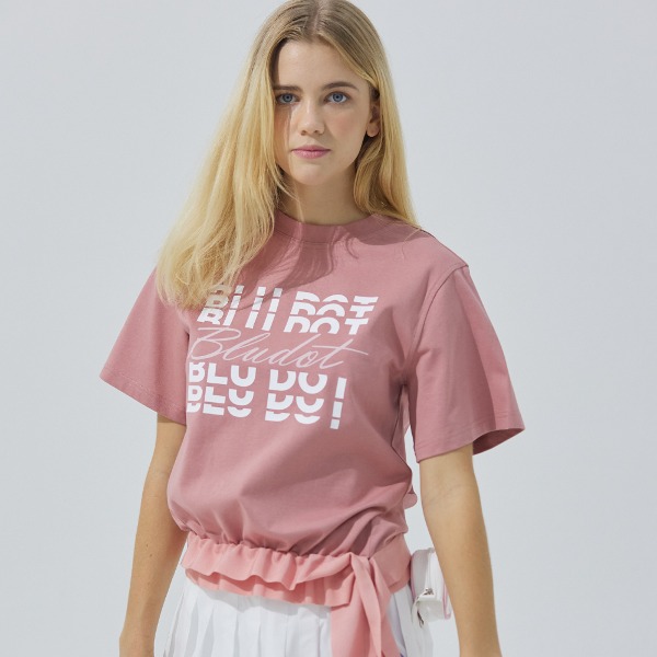 [BLU] 여성 스트링 테이프 포인트 티셔츠_PK BD2SWTS11PK