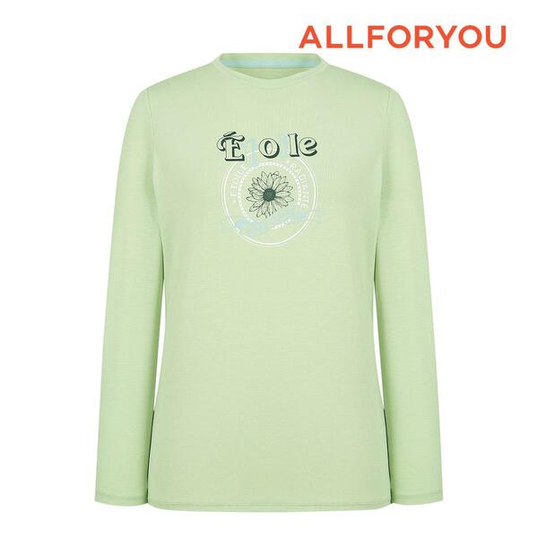 [올포유] 24SS 여성 프린팅 라운드 티셔츠 ALQTN1111-804