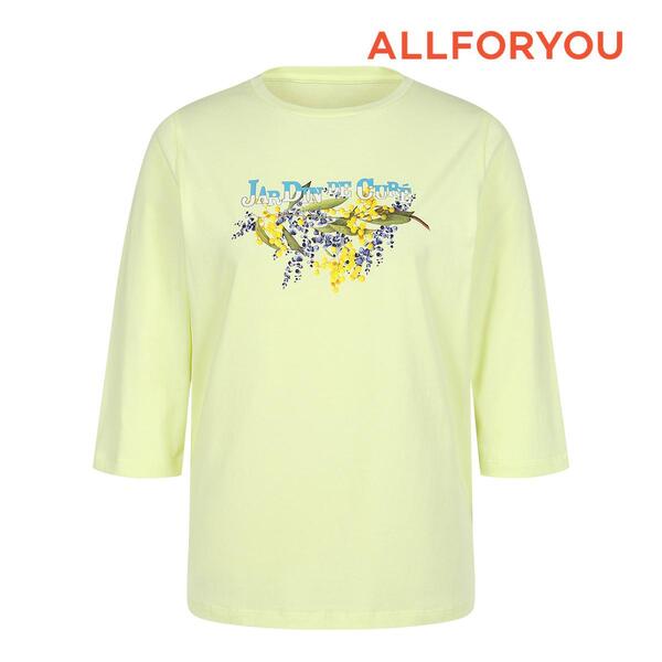 [올포유] 24SS 여성 원포인트 프린팅 라운드 티셔츠 ALTRN3121-203